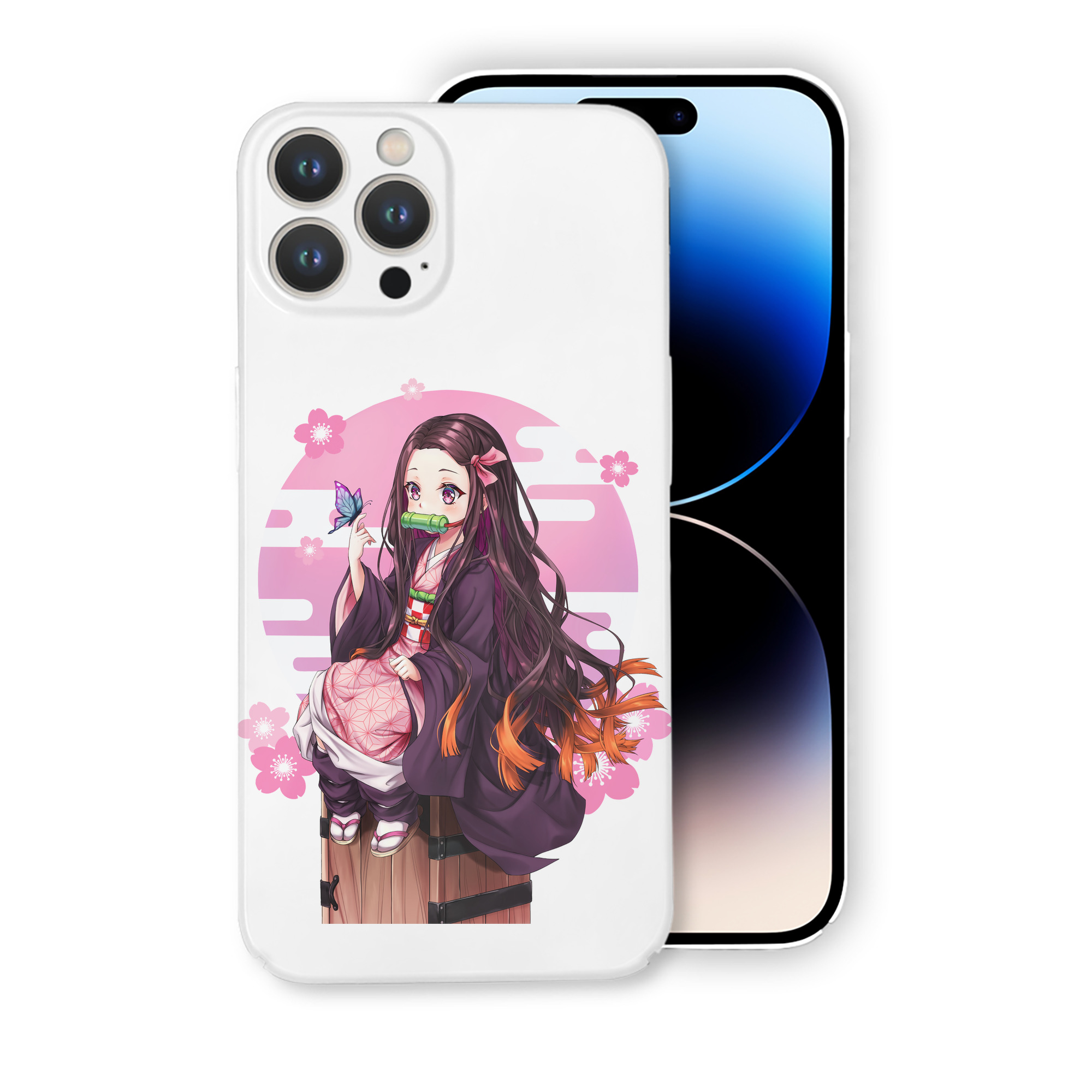 （画像用） 鬼滅の刃（きめつのやいば）竈門 禰󠄀豆子／かまど ねずこ Kamado Nezuko 【iPhone 14シリーズ対応】ハードケース